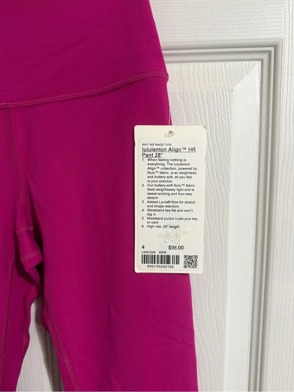 lululemon athletica Magenta High-Rise Leggings